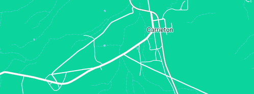 Map showing the location of Bennett R A & K W in Carrieton, SA 5432