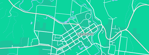 Map showing the location of Smashing Glass Leadlights in Casterton, VIC 3311