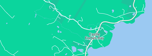 Map showing the location of Enchanted Woods in Castle Forbes Bay, TAS 7116