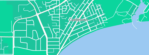 Map showing the location of Allen & Burden Homes in Castletown, WA 6450