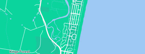 Map showing the location of Good Health Rules in Casuarina, NSW 2487