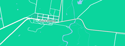 Map showing the location of CSG Ground Spraying in Cecil Plains, QLD 4407