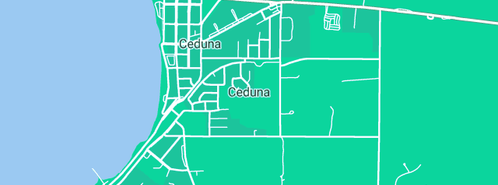 Map showing the location of Ceduna Boat Charter in Ceduna, SA 5690