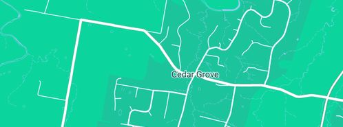 Map showing the location of Above Benchmark in Cedar Grove, QLD 4285