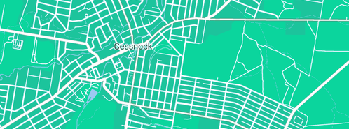 Map showing the location of Cessnock Mitsubishi in Cessnock, NSW 2325
