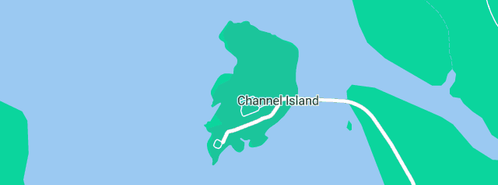 Map showing the location of Roof Restoration Darwin in Channel Island, NT 822