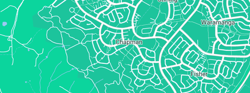 Map showing the location of ACT Civil Ceremonies in Chapman, ACT 2611