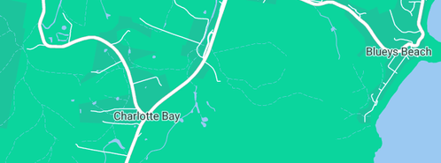 Map showing the location of Dodgy Bruvers in Charlotte Bay, NSW 2428
