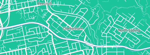 Map showing the location of Adams Apple Balcony Gardens Sydney in Cheltenham, NSW 2119