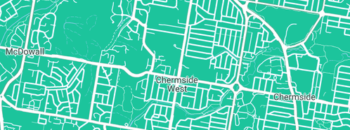 Map showing the location of Booth G N in Chermside West, QLD 4032