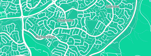 Map showing the location of Utopian Landscaping & Paving in Chisholm, ACT 2905