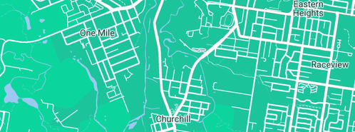 Map showing the location of Evergreen Escape in Churchill, QLD 4305