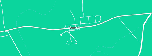 Map showing the location of Goonoo Feedlot in Comet, QLD 4702