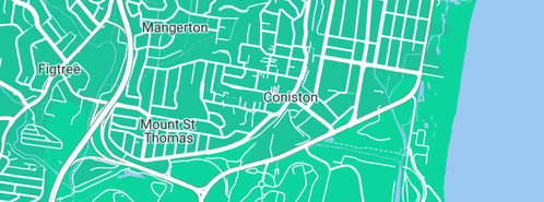 Map showing the location of Taneski in Coniston, NSW 2500