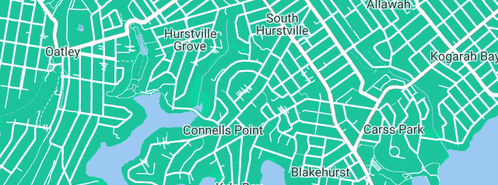 Map showing the location of Connells Point Public School in Connells Point, NSW 2221