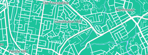 Map showing the location of Happy Toes in Constitution Hill, NSW 2145