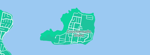 Map showing the location of Coochiemudlo Island Seminara Apartments in Coochiemudlo Island, QLD 4184