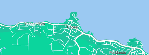 Map showing the location of Magnetite in Cooee, TAS 7320