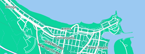 Map showing the location of Kieran Byrne -K.B.L in Coolangatta, QLD 4225