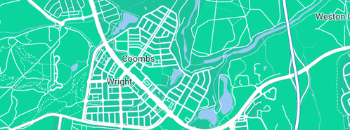 Map showing the location of Inner Willow in Coombs, ACT 2611