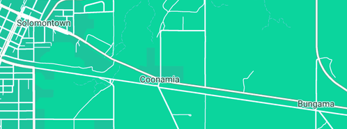 Map showing the location of Budget Car Upholstery in Coonamia, SA 5540