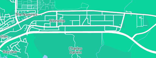 Map showing the location of Major Consultancy - Engineers in Darwin in Coonawarra, NT 820