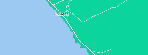 Map showing the location of Gemini Downs Coorong Holiday Centre in Coorong, SA 5264