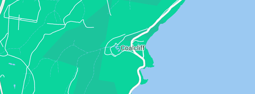 Map showing the location of Coalcliff Bombora in Coalcliff, NSW 2508