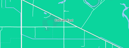 Map showing the location of Cobram Station & Homestead in Cobram East, VIC 3644