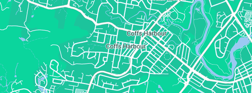 Map showing the location of Humble Home in Coffs Harbour, NSW 2450