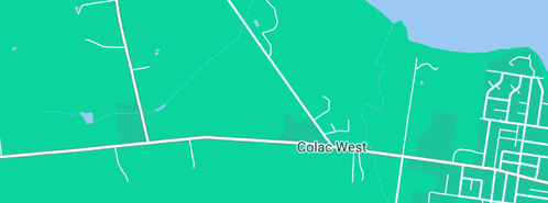 Map showing the location of Dell G J & C J in Colac West, VIC 3250