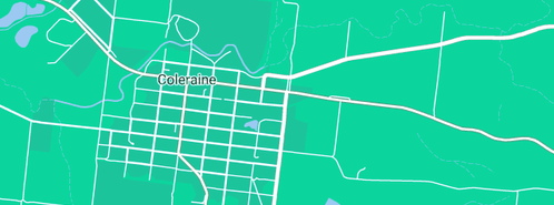 Map showing the location of City of Forests in Coleraine, VIC 3315