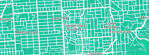 Map showing the location of Tennis Park in Colonel Light Gardens, SA 5041