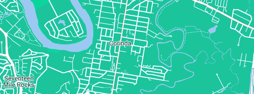Map showing the location of Jazz Designs P/L in Corinda, QLD 4075