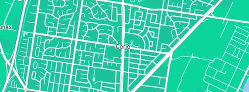 Map showing the location of The Gourmet Pantry in Corio, VIC 3214