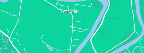 Map showing the location of Gardiner B in Cornwallis, NSW 2756