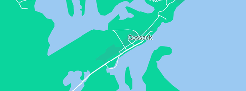 Map showing the location of Cossack Boat Hire in Cossack, WA 6720