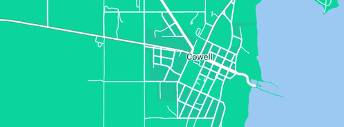 Map showing the location of Seafield Cottage Cowell in Cowell, SA 5602