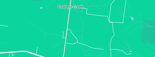 Map showing the location of Currell's Bridge in Cowleys Creek, VIC 3268