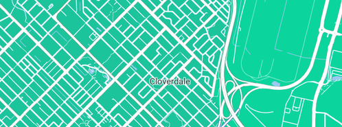 Map showing the location of Bee & Wasp Discount Collection Service in Cloverdale, WA 6105