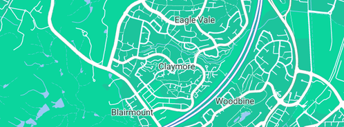Map showing the location of Guardian Angel Preschool Kindergarten in Claymore, NSW 2559