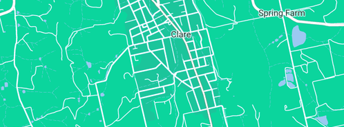 Map showing the location of Bosch Car Service - Clare Auto Centre Pty Ltd in Clare, SA 5453