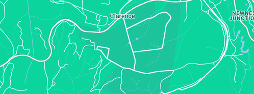 Map showing the location of Weiner in Clarence, NSW 2790