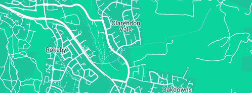 Map showing the location of Clarendon Vale Neighbourhood Centre in Clarendon Vale, TAS 7019