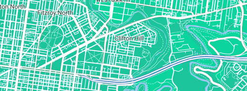 Map showing the location of Balance Internet in Clifton Hill, VIC 3068