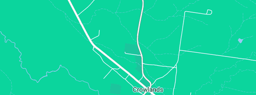 Map showing the location of CROWLANDS TERMINAL STATION (CWTS) in Crowlands, VIC 3377