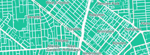 Map showing the location of Sawford Distributions in Croydon, SA 5008