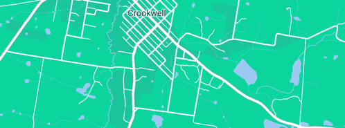 Map showing the location of Crookwell Shire Council in Crookwell, NSW 2583