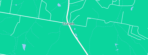 Map showing the location of Heather's Office in Craven, NSW 2422