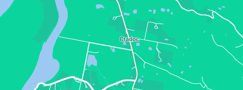 Map showing the location of Haras Enterprises in Cradoc, TAS 7109